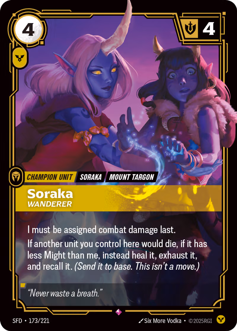 Soraka, Wanderer