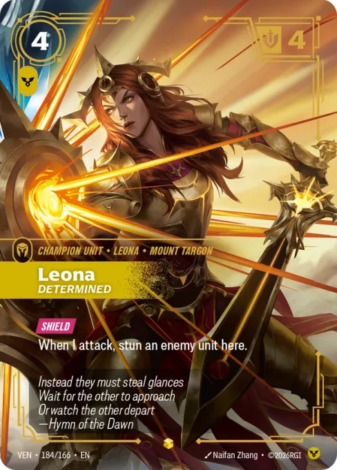 Leona, Determined, VEN-184/166