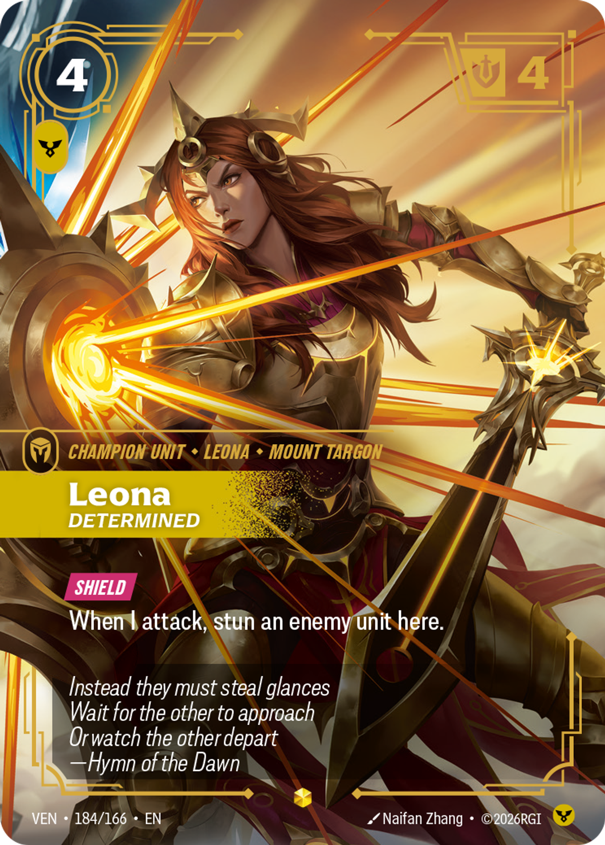 Leona, Determined
