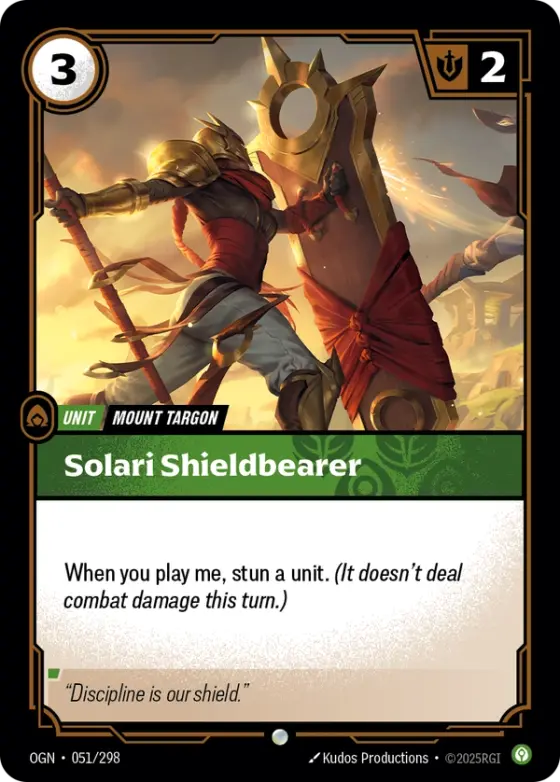 Solari Shieldbearer OGN-051 Standard printing