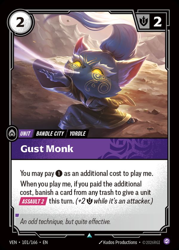 Gust Monk — Riftbound card