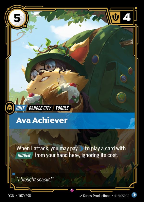 Ava Achiever — Riftbound card