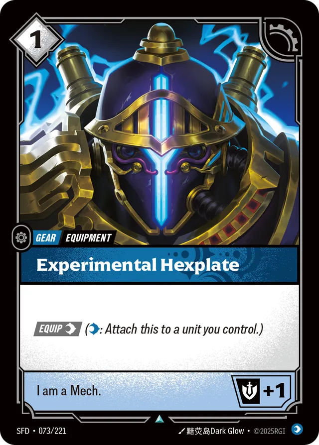 Experimental Hexplate Riftbound card (SFD-073/221)