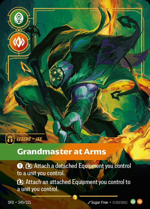 Jax, Grandmaster At Arms (Overnumbered) — Riftbound card