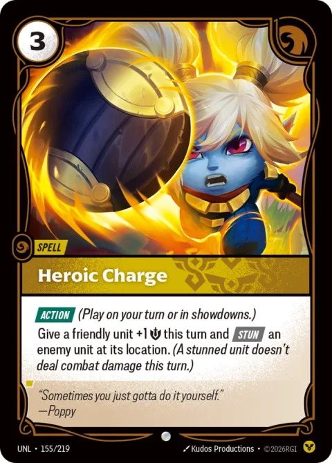 Heroic Charge UNL-155 영어판 카드 이미지