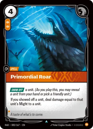 Primordial Roar — Riftbound card RAD 082