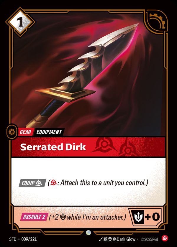 Serrated Dirk — Riftbound card