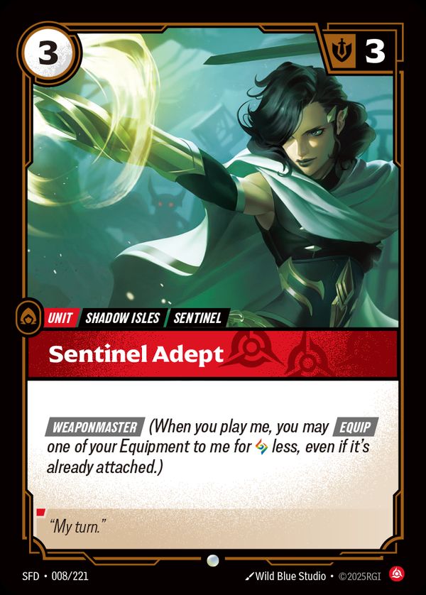 Sentinel Adept — Riftbound card
