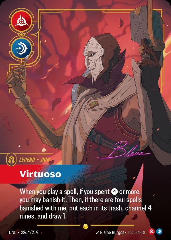 Jhin, Virtuoso (Signature) — Riftbound card