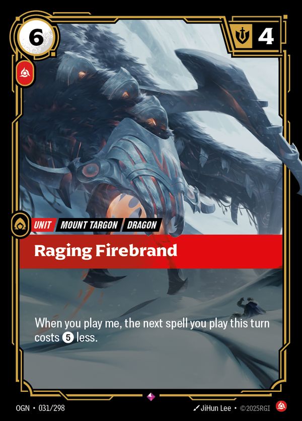 Raging Firebrand — Riftbound card