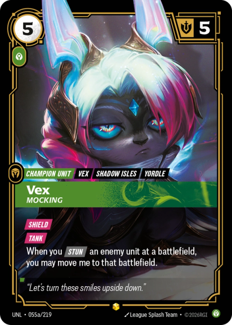 Vex - Mocking (Alternate Art) — Unleashed #055a, art by League Splash Team