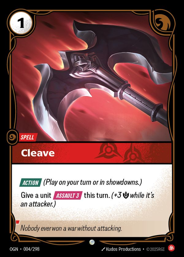 Cleave — Riftbound card