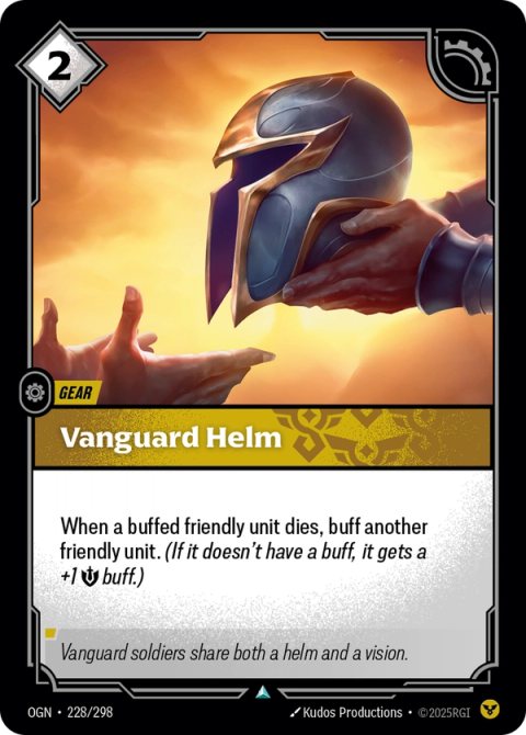 Vanguard Helm — Origins #228, art by Kudos Productions