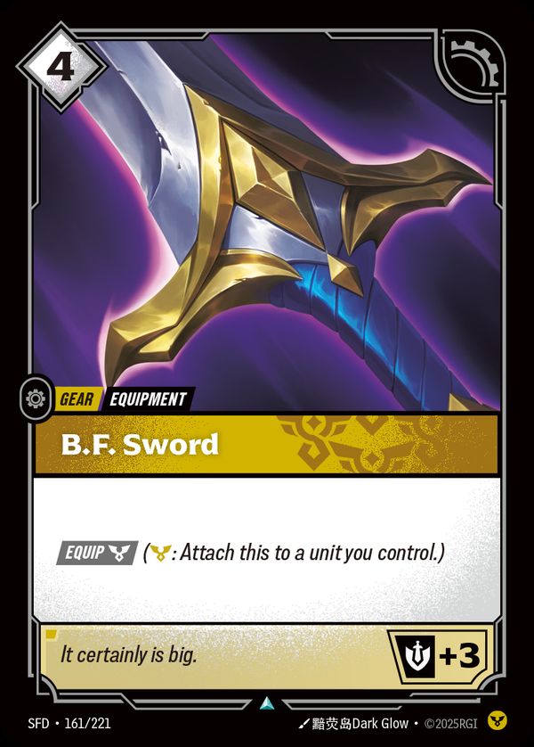 B.F. Sword — Riftbound card