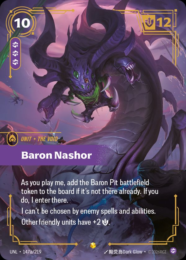 Baron Nashor (Alternate Art) — Riftbound card