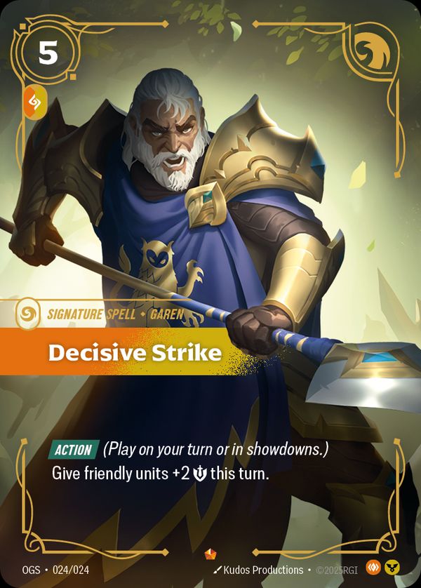 Decisive Strike — Riftbound card