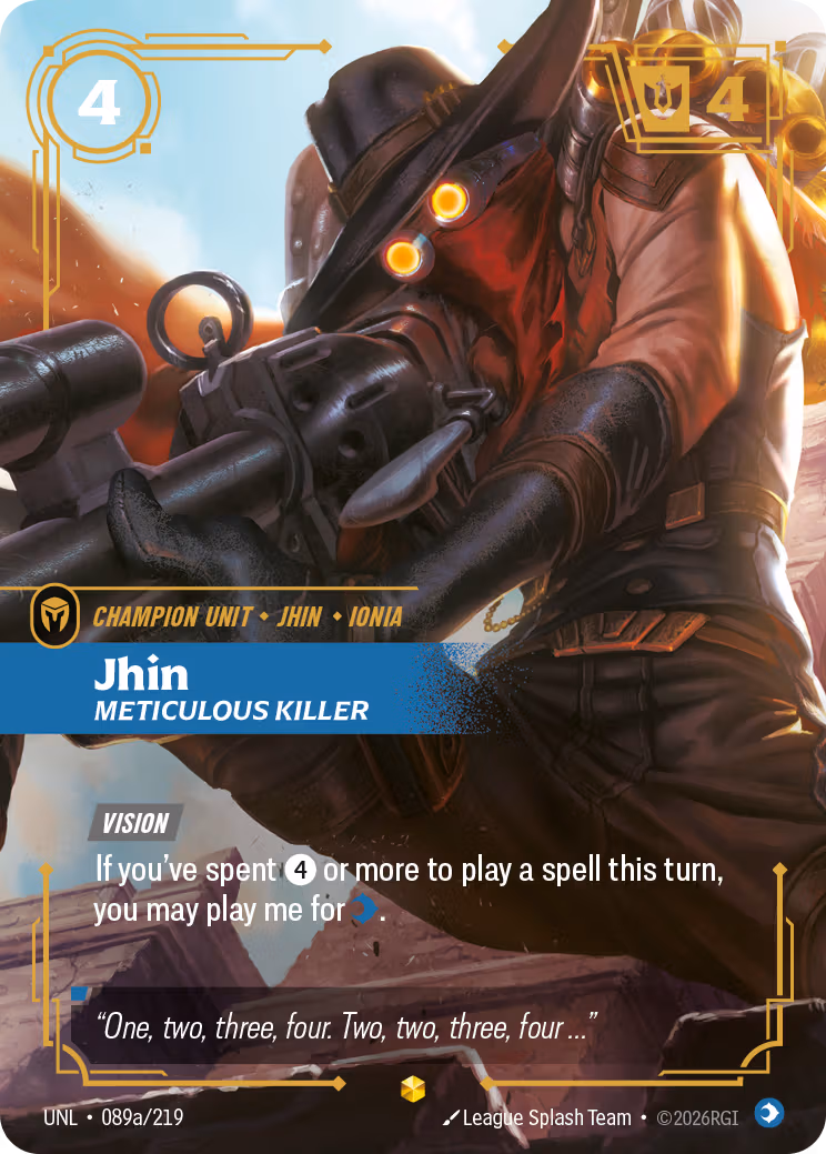 Jhin, Meticulous Killer