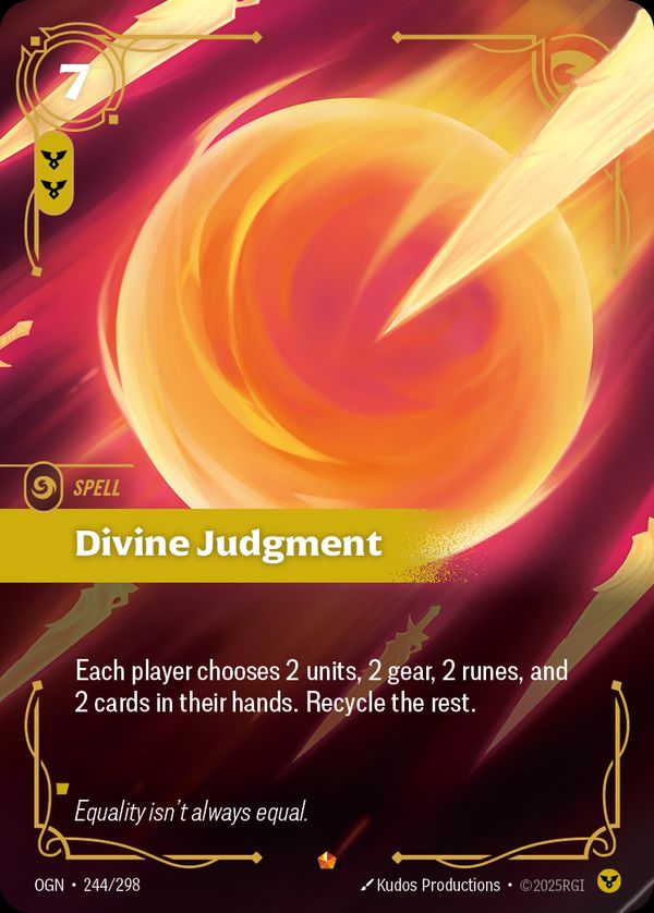 Divine Judgment — Riftbound card