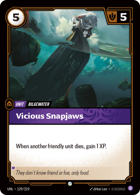 Vicious Snapjaws — Unleashed #129, art by JiHun Lee