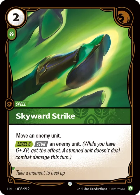 Skyward Strike UNL-038 영어판 카드 이미지