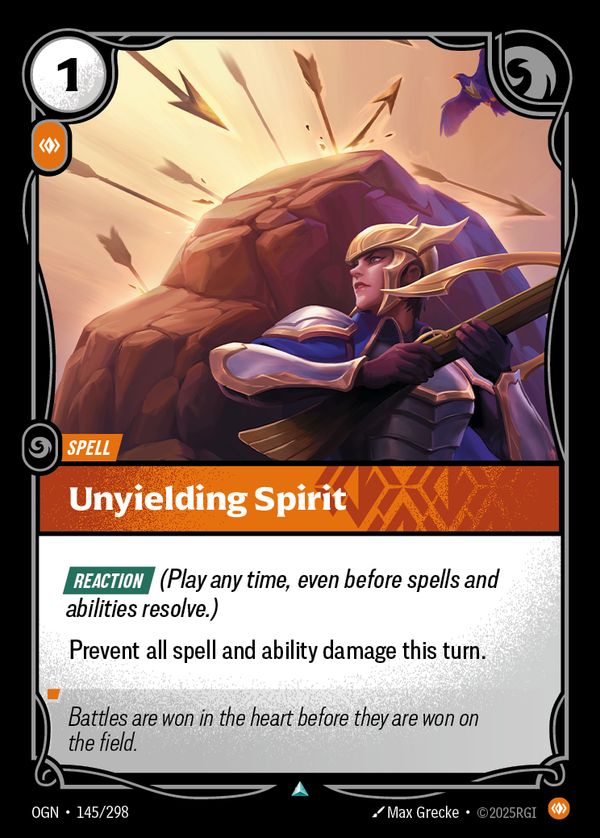 Unyielding Spirit — Riftbound card