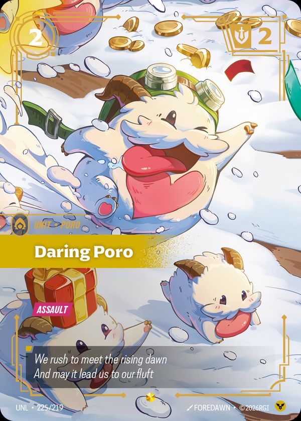 Daring Poro (Overnumbered) — Riftbound card