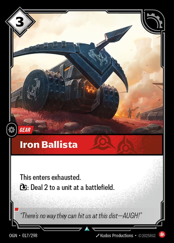 Iron Ballista — Riftbound card
