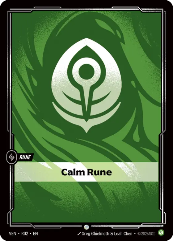 Calm Rune OPP-042 Promo / special printing