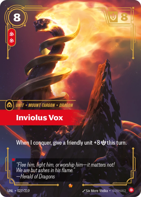 Inviolus Vox — Unleashed #027, art by Six More Vodka