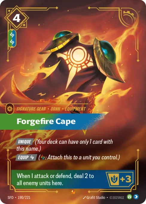 Forgefire Cape, SFD-190/221