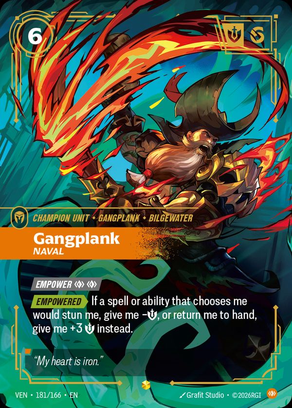 Gangplank, Naval (Overnumbered) — Riftbound card