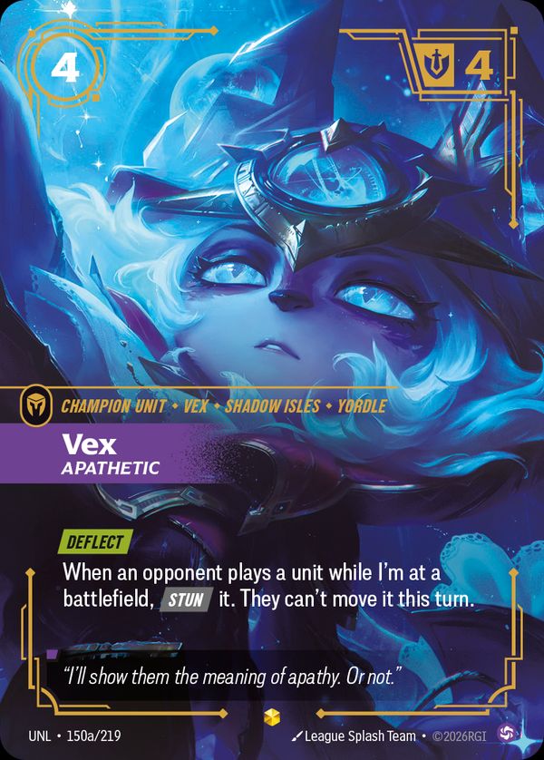 Vex, Apathetic (Alternate Art) — Riftbound card