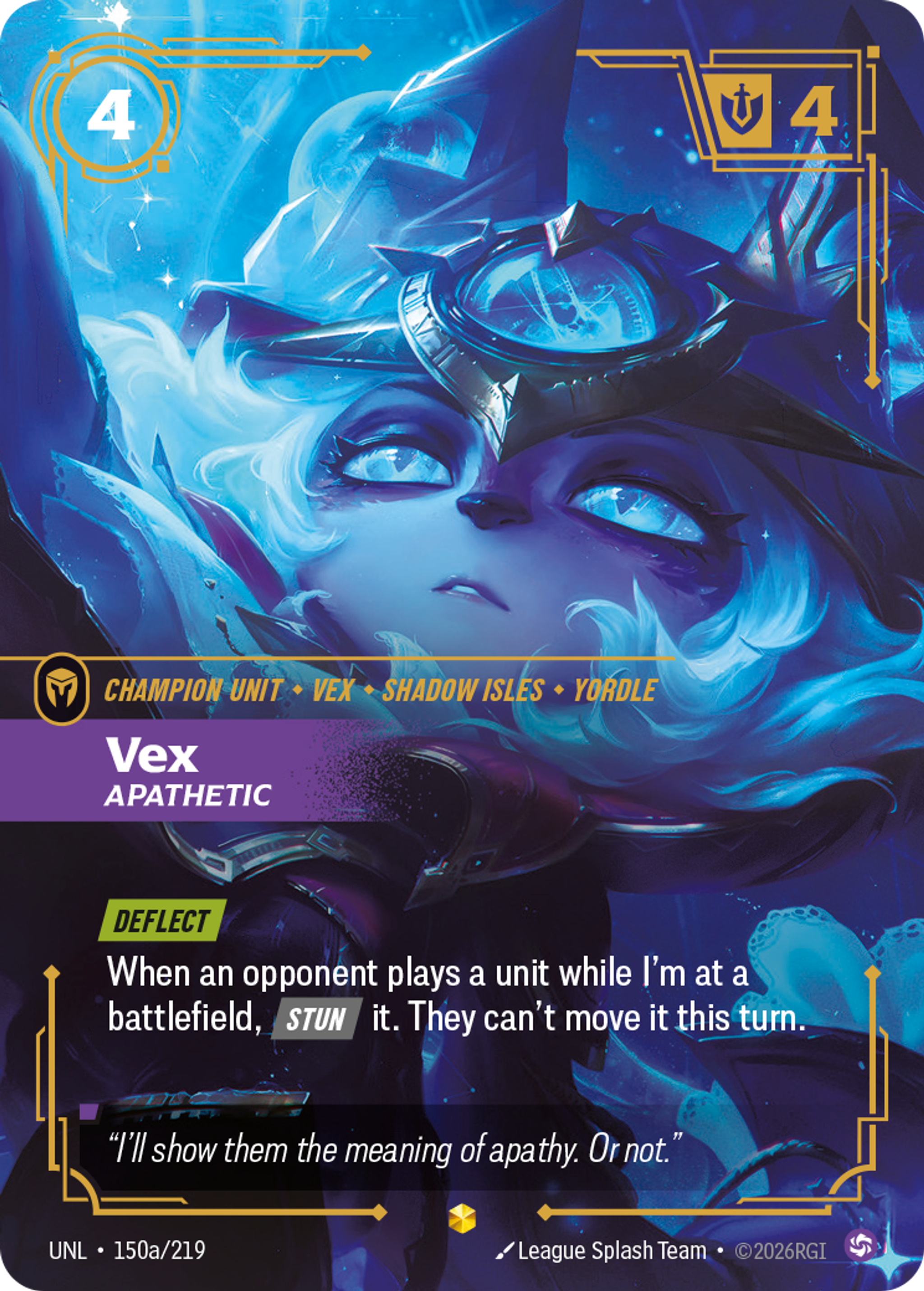 Vex, Apathetic