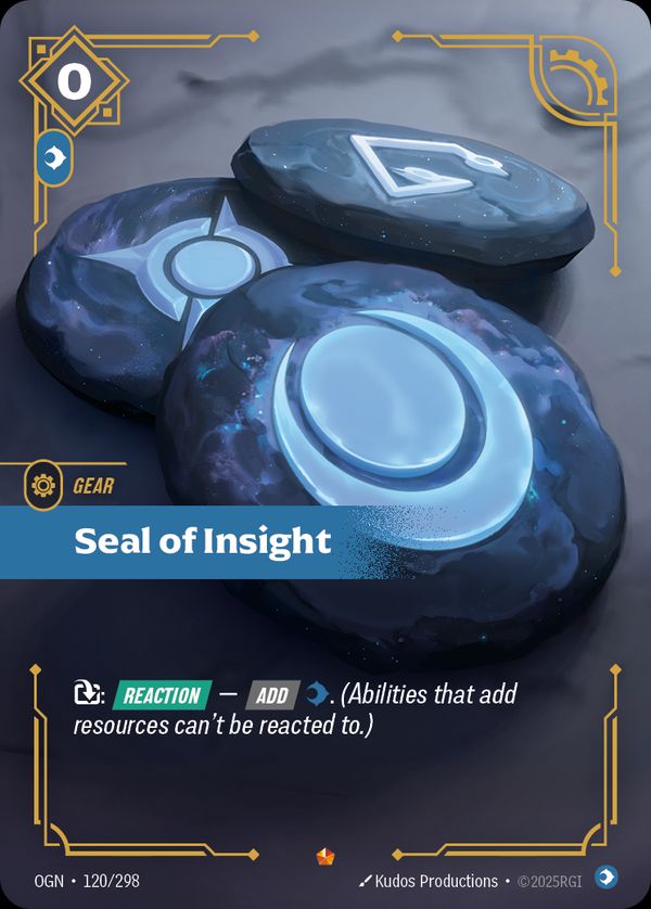 Seal of Insight — Riftbound card