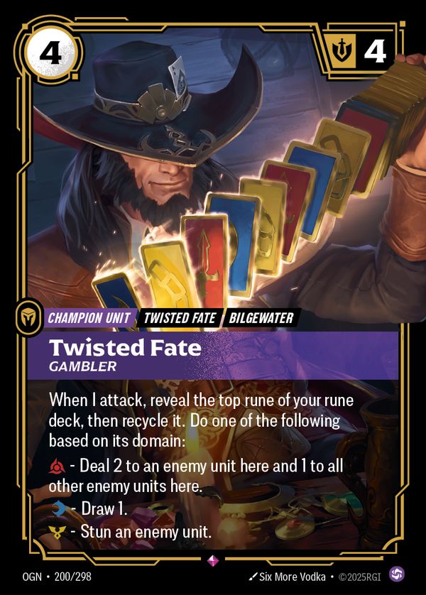 Twisted Fate, Gambler — Riftbound card