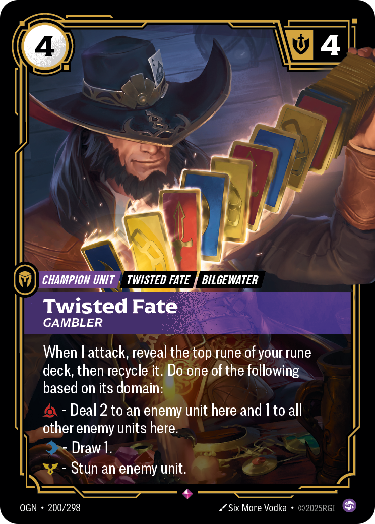 TWISTED FATE, GAMBLER