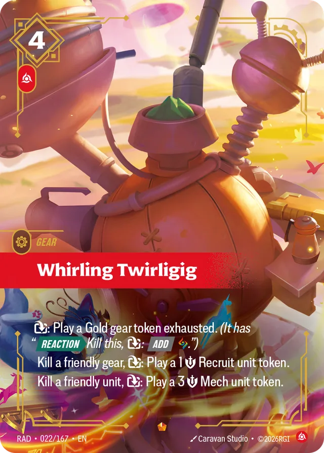 Whirling Twirligig Riftbound card (RAD-022/167)