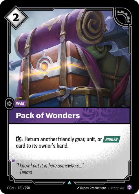 Pack of Wonders — Origins #181, art by Kudos Productions