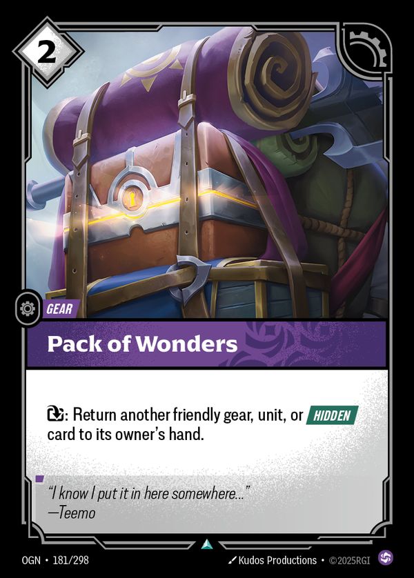 Pack of Wonders — Riftbound card