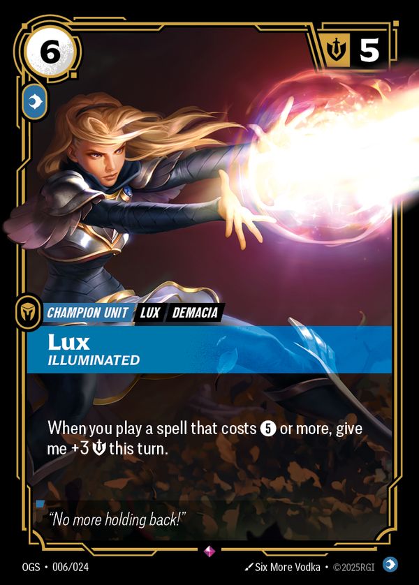 Lux, Illuminated — Riftbound card