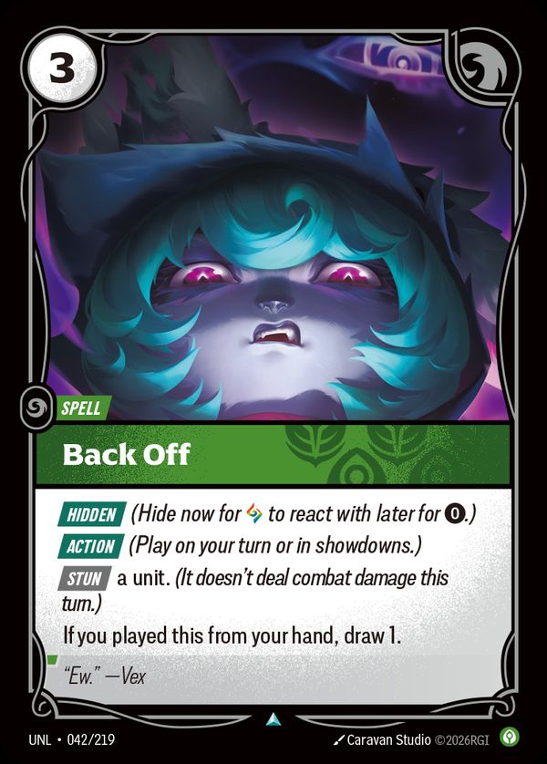 Back Off — Riftbound card