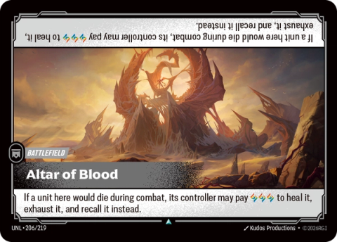Altar of Blood — Unleashed #206, art by Kudos Productions