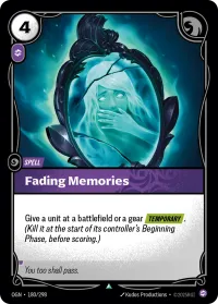 Fading Memories