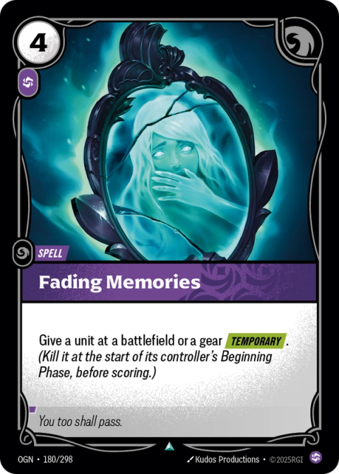 Fading Memories — Origins #180, art by Kudos Productions