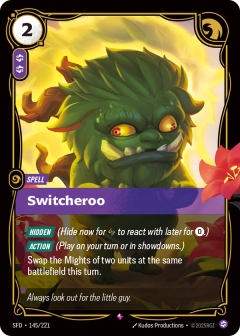 Switcheroo — Spiritforged #145, art by Kudos Productions