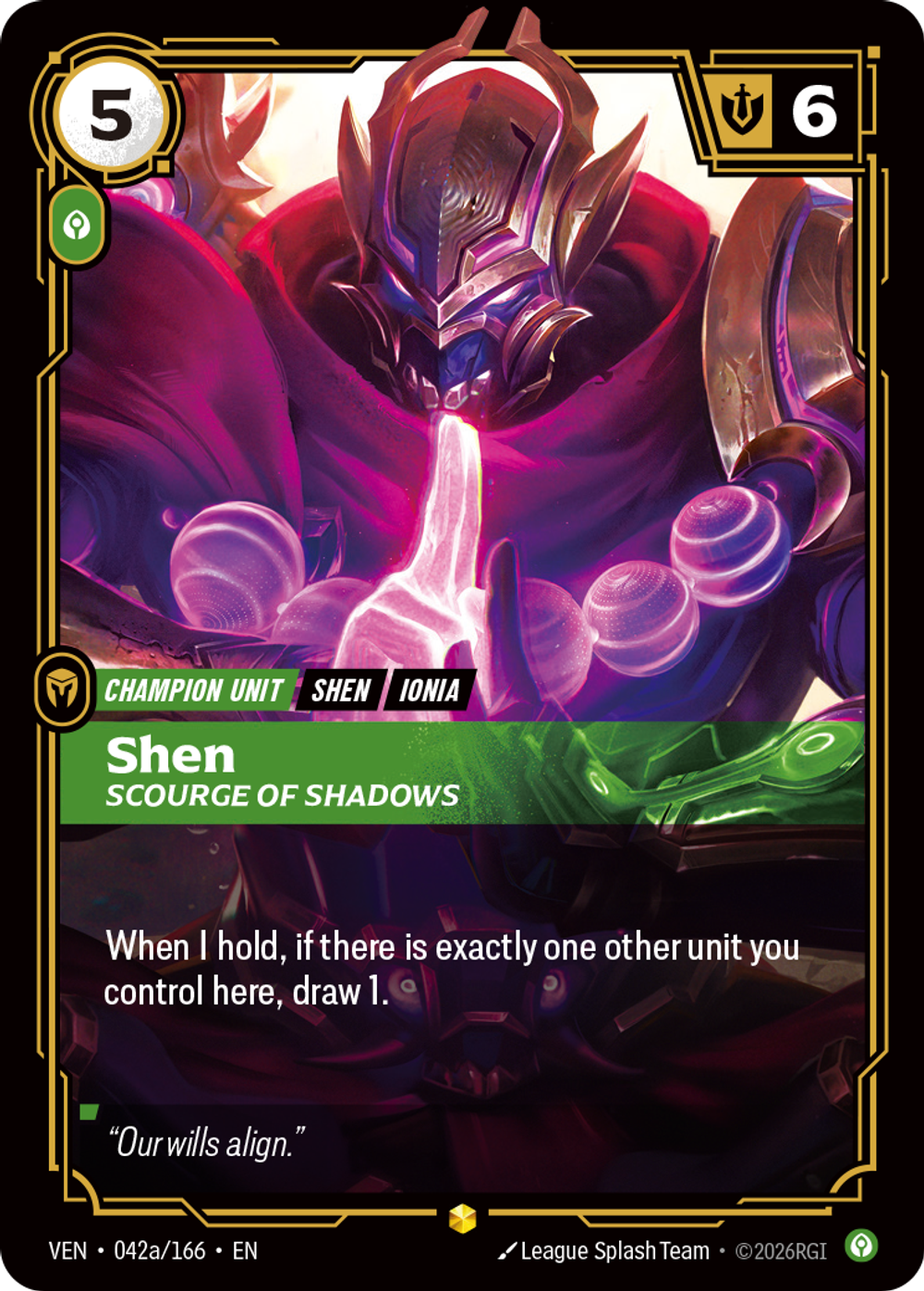Shen, Scourge of Shadows (Alternate Art)