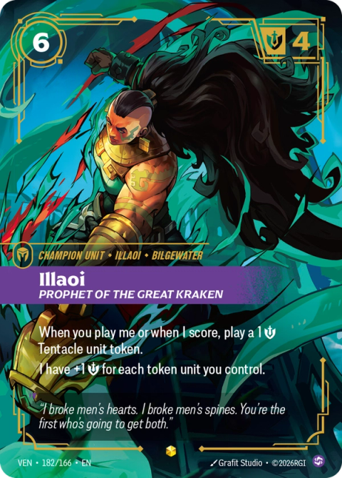 Illaoi, Prophet of the Great Kraken — Vendetta #182, art by Grafit Studio