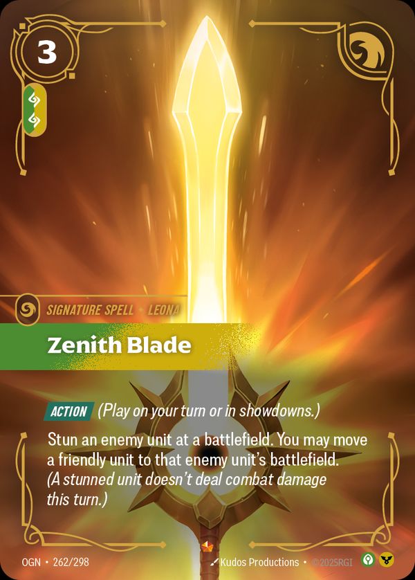 Zenith Blade — Riftbound card