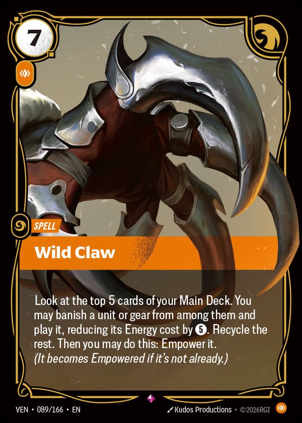 Wild Claw — Riftbound card