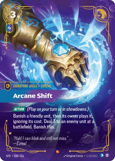 Arcane Shift SFD-200 영어판 카드 이미지